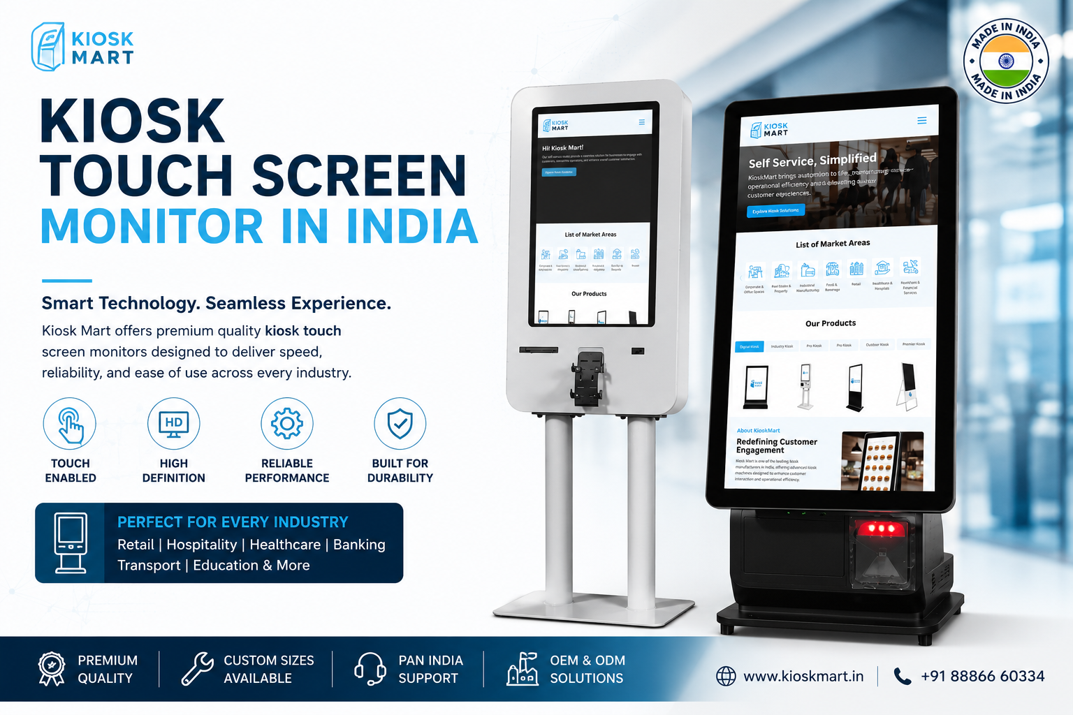 Kiosk Touch Screen Monitor in India